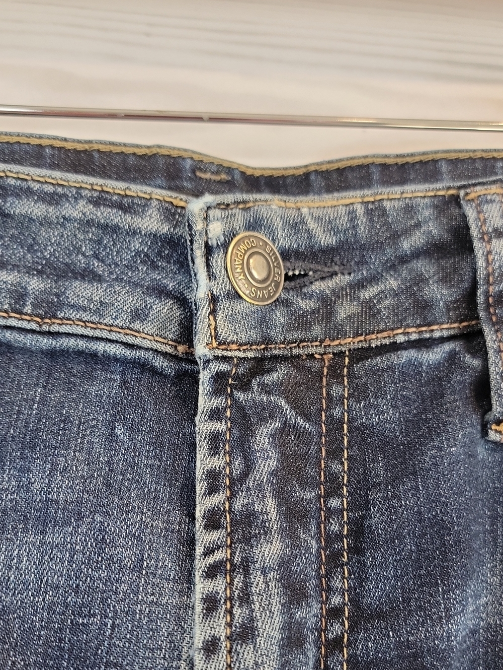Silver Eddie Dark Indigo Denim Men’s Jean Size 33" X 30" - Picture 6 of 16